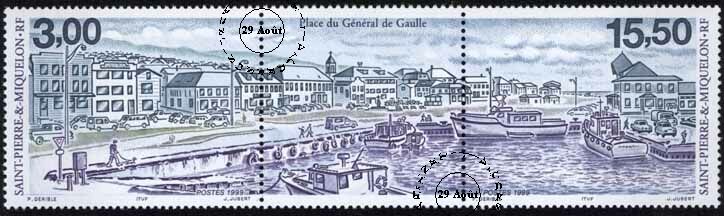 La Place du Général de Gaulle à Saint-Pierre