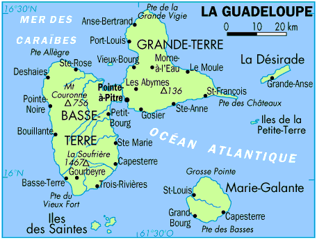 Guyane française: situation géographique